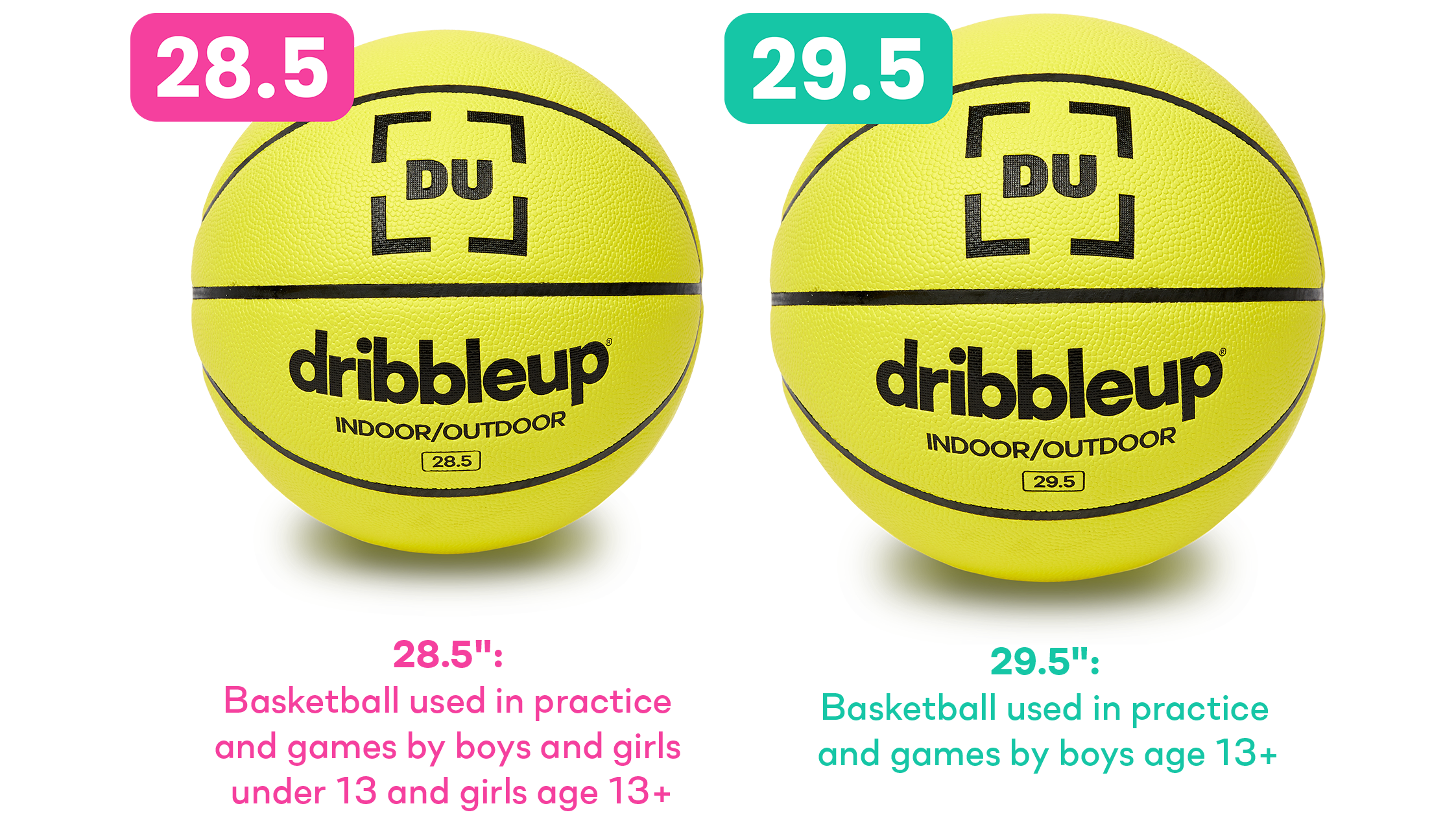 Dribbleup size for kids basketball NBA