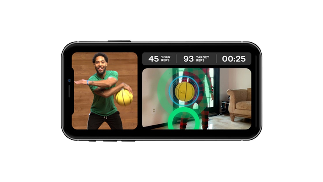 Hit green targets on the Dribbleup app screen to gain reps and climb the leaderboard!