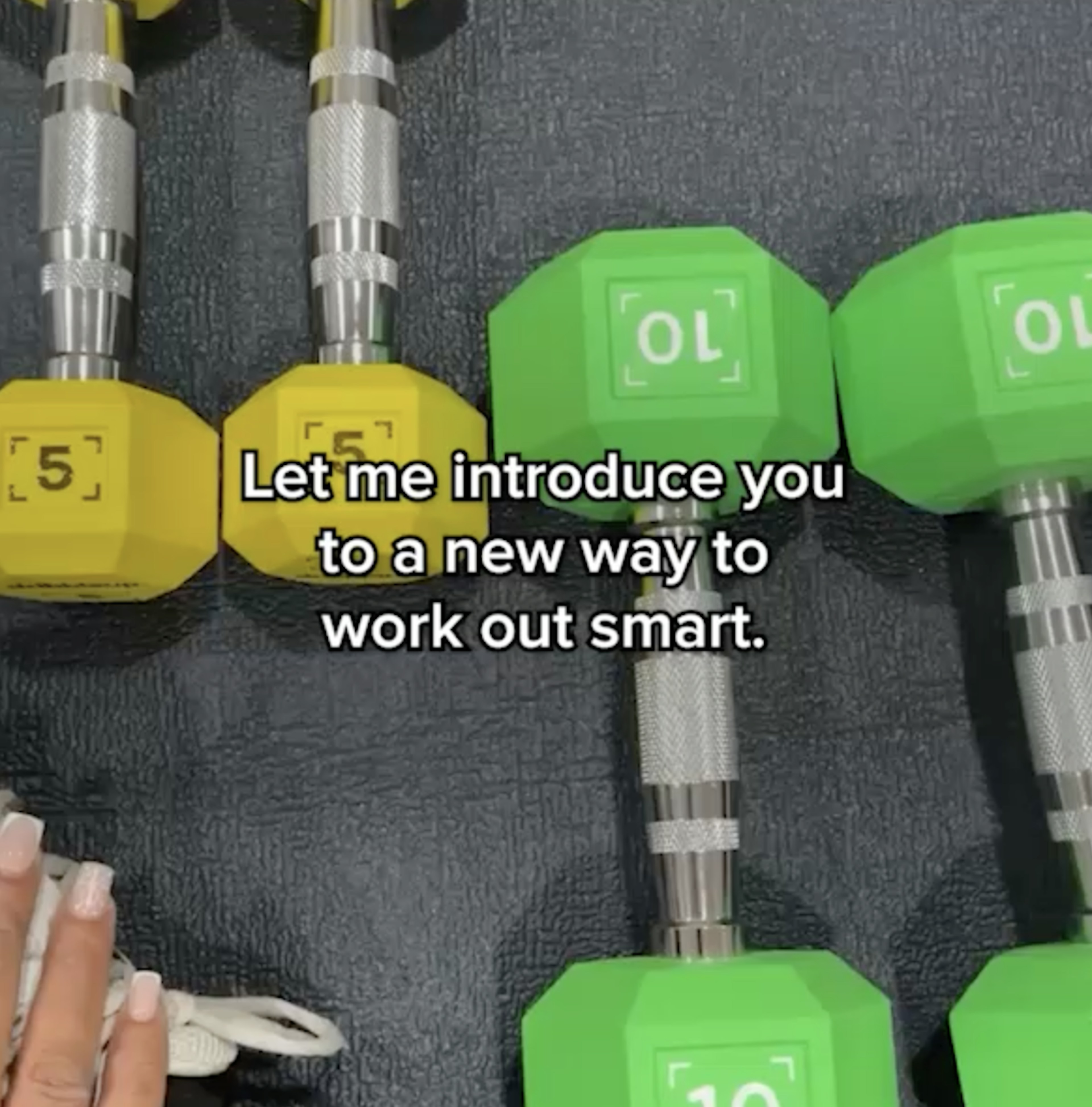 Person using weights