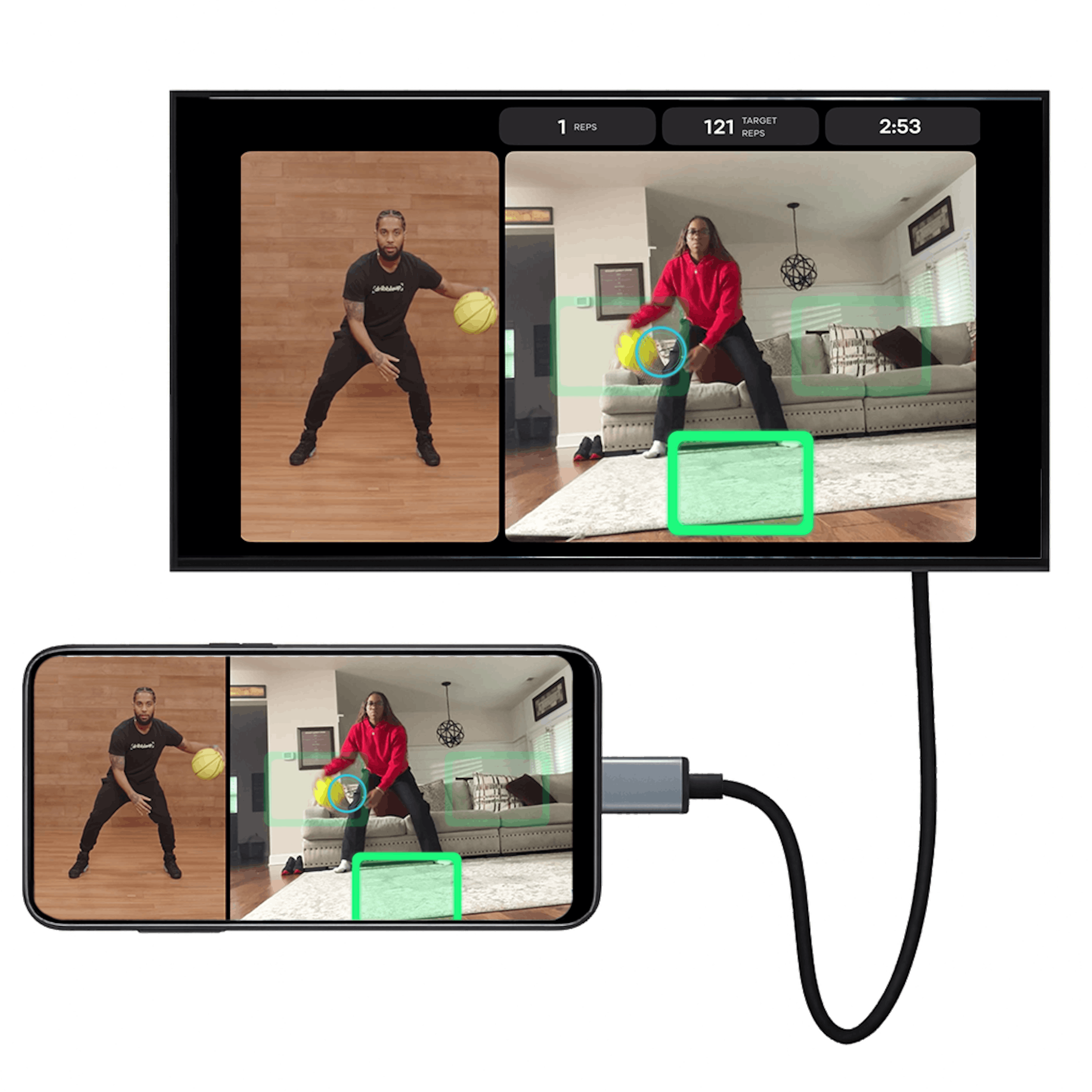 Rail Thumbnail for bundle component: Phone to TV Cable